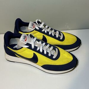 Nike Air Tailwind 79 Yellow Navy Michigan! 487754-702 Sz 9